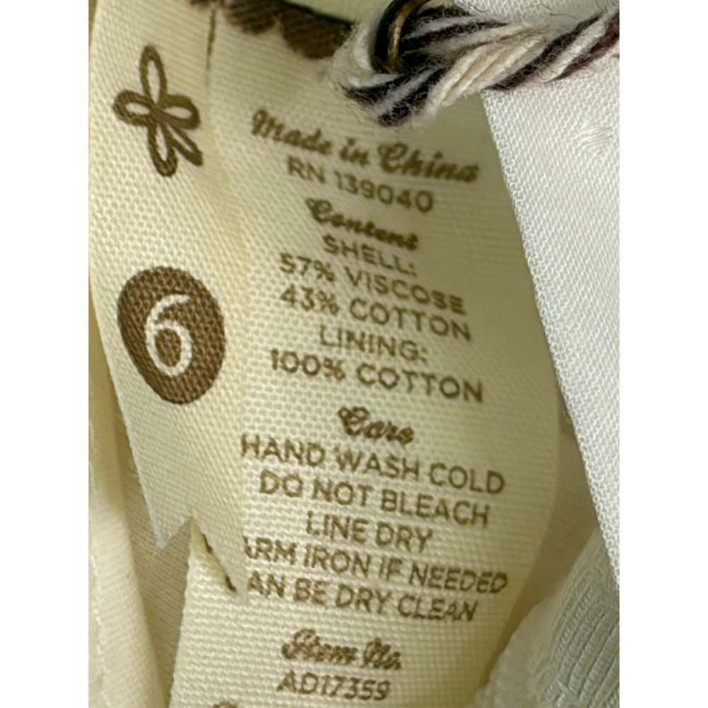 Matilda Jane Cream Swiss Dot Lace Tiered Midi Dress Womens 6 NWT Cottagecore - Picture 8 of 14